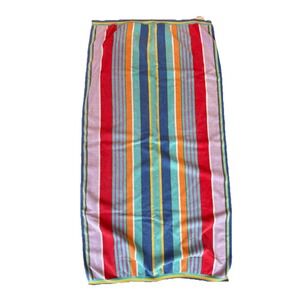 VTG Towel Saydah 100% Cotton Multi-Color Stripe 29 X 60 Vaporwave Rare Beach 70s